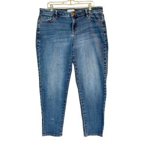Lane Bryant flex magic waistband Low-Rise Boyfriend Jean Women's Stretch Pockets